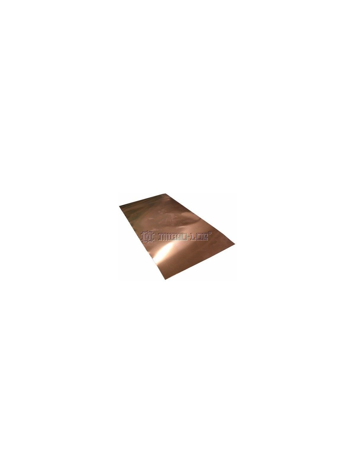 Lámina de cobre (24 x 12 cm.)
