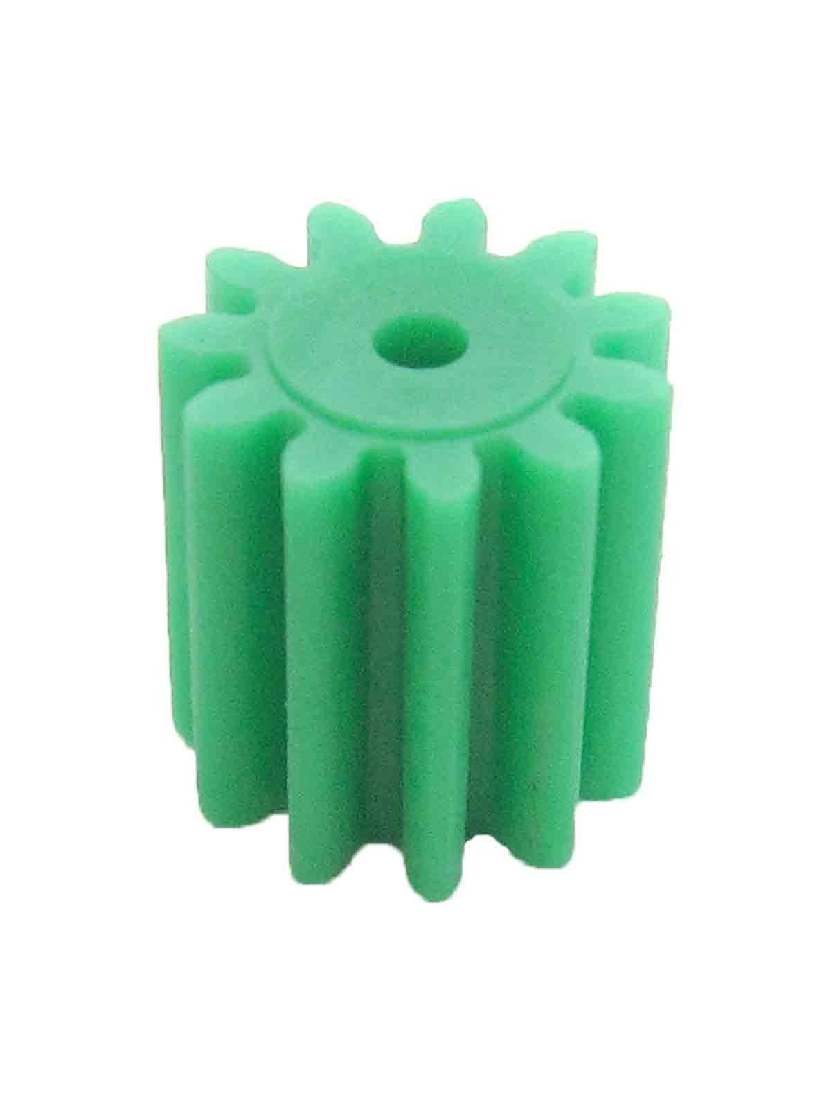 Piñón de plástico 11 dientes, eje 2mm, módulo 0.75 - MICROLOG