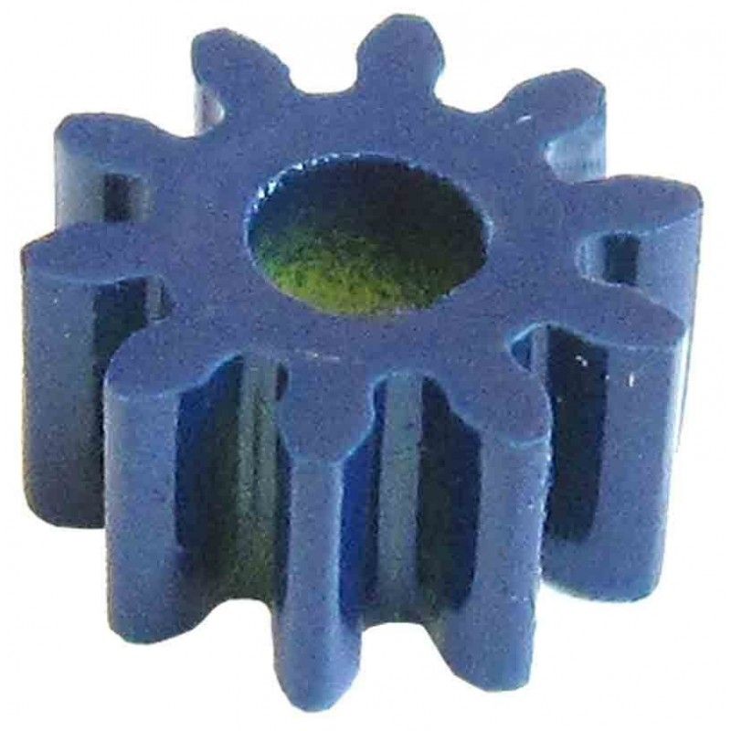 Piñón de plástico 10 dientes, módulo 1, eje 4 mm - MICROLOG