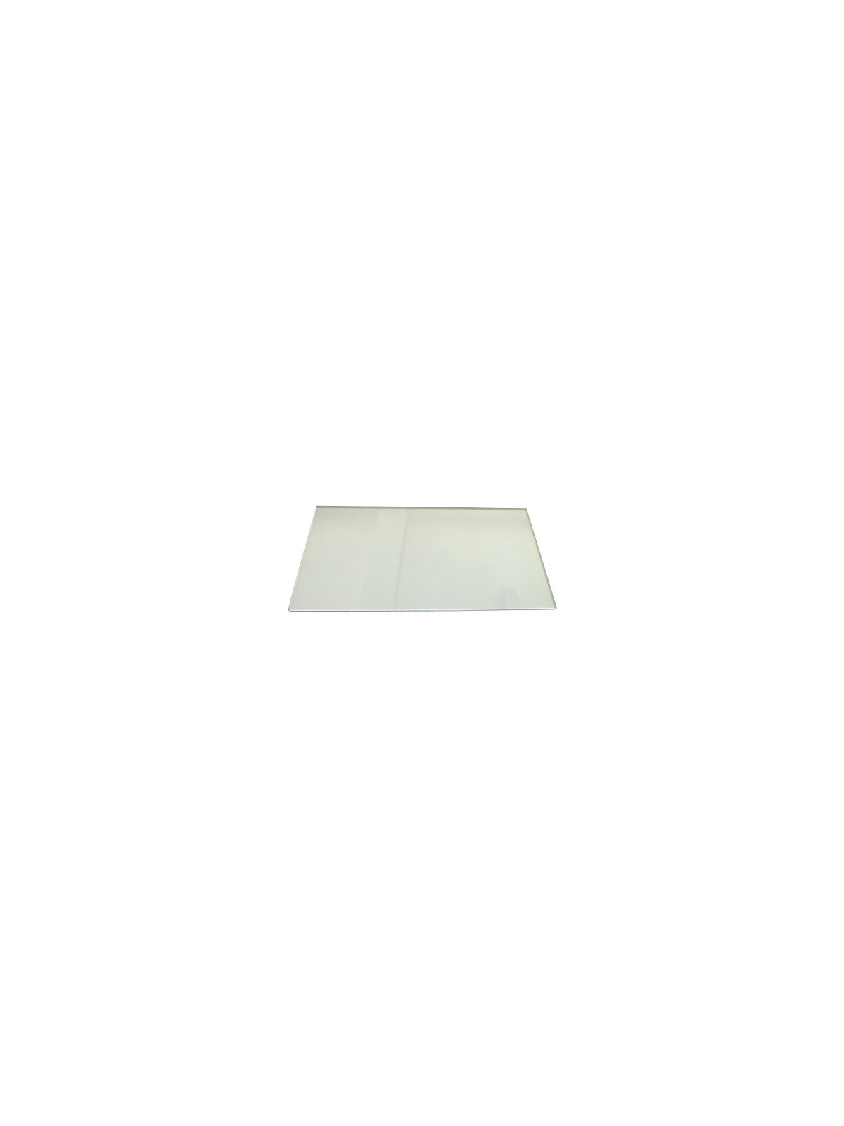 Placa rectangular transparente AXPET, 120 x 2 x 240 mm.